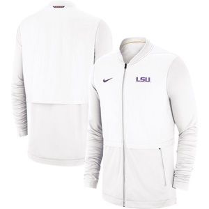 white lsu tigers nike sideline hybrid jacket